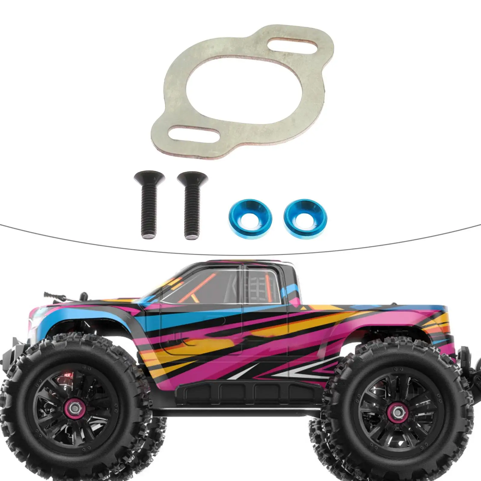 ملحقات وسادة تثبيت محرك السيارة RC لشاحنة مونستر جورجون 1:10 2WD قوية #3