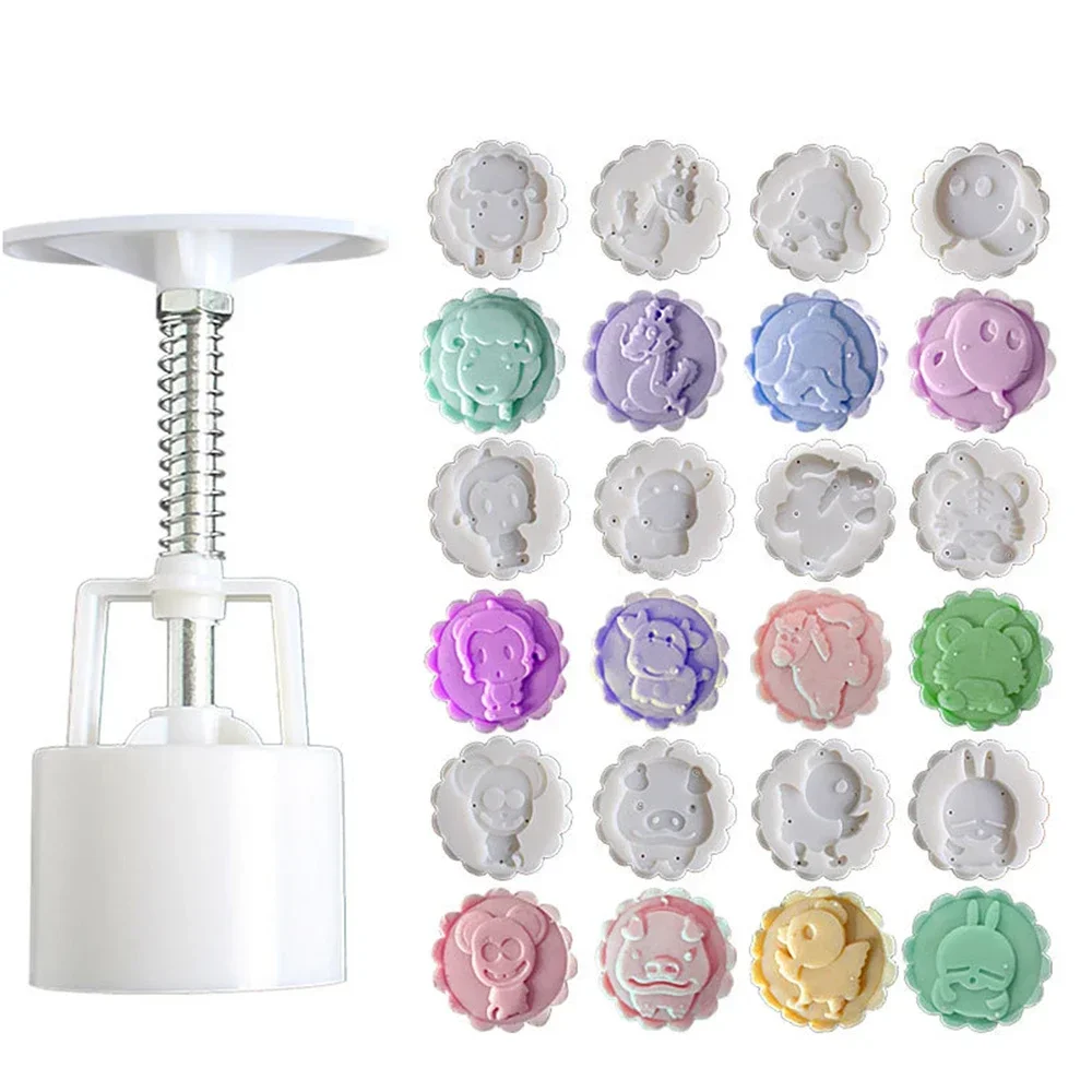 Gadget Moon Cake Mold Stamp Mid Autumn Festival DIY Animals Mould Tool