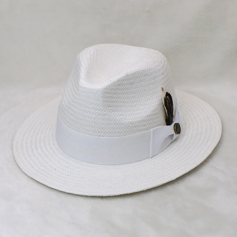 Independent Station Hot Sale Spring And Summer Five-point Straw Hand-knitted Hat Straw Hat Men's And Women's Sun Hat