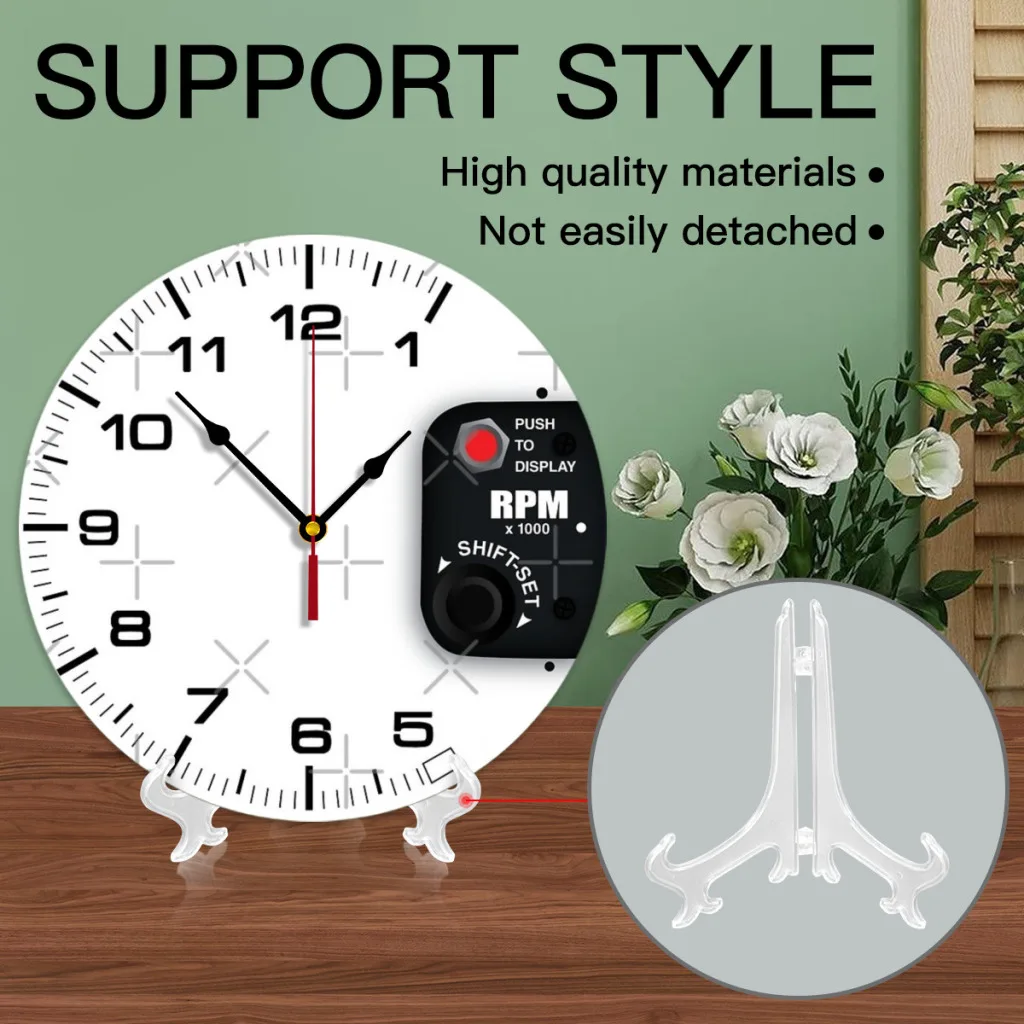 Drag Racing 3D Tachometer Wall Clock for Home, Office, Hotel, Restaurant, School Decoration