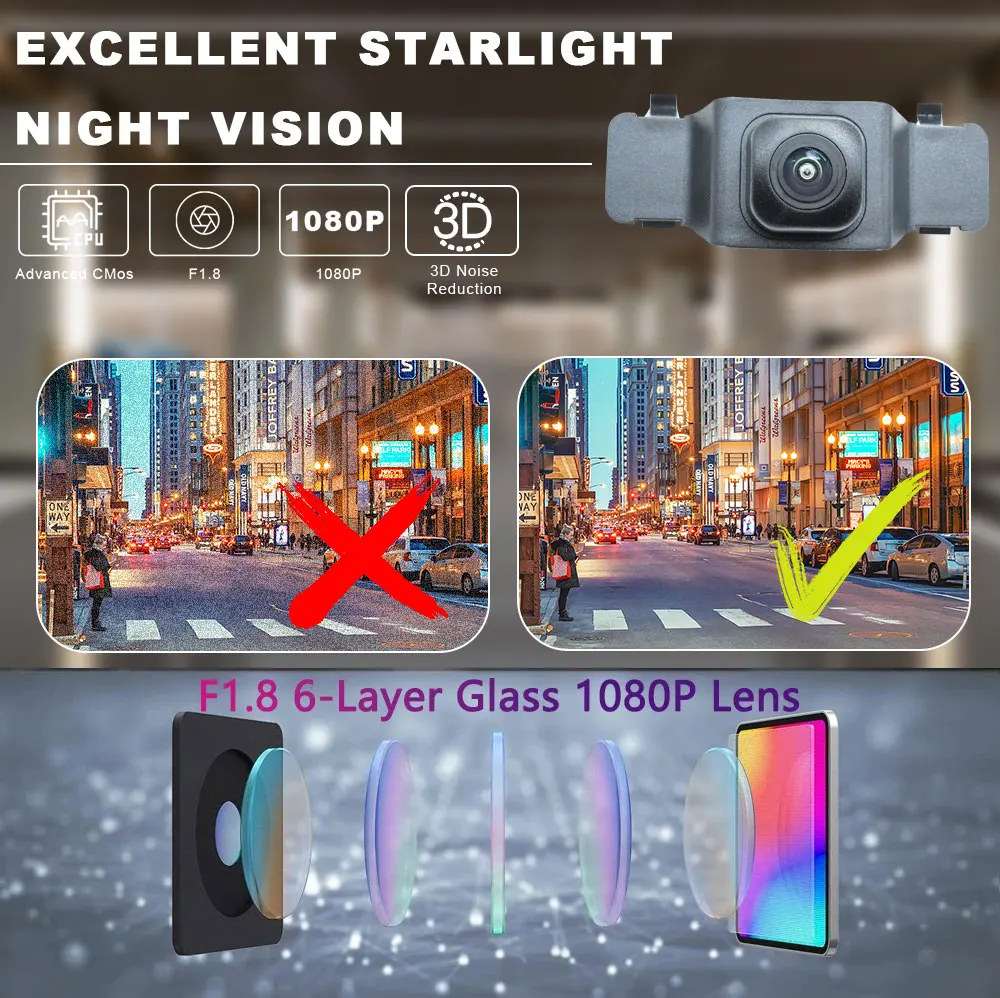 For Toyota Corolla Hybrid E210 2018 2019 2020 2021 2022 Vehicle Logo Front View Camera 170° Fisheye AHD 1080P Car Front Camera