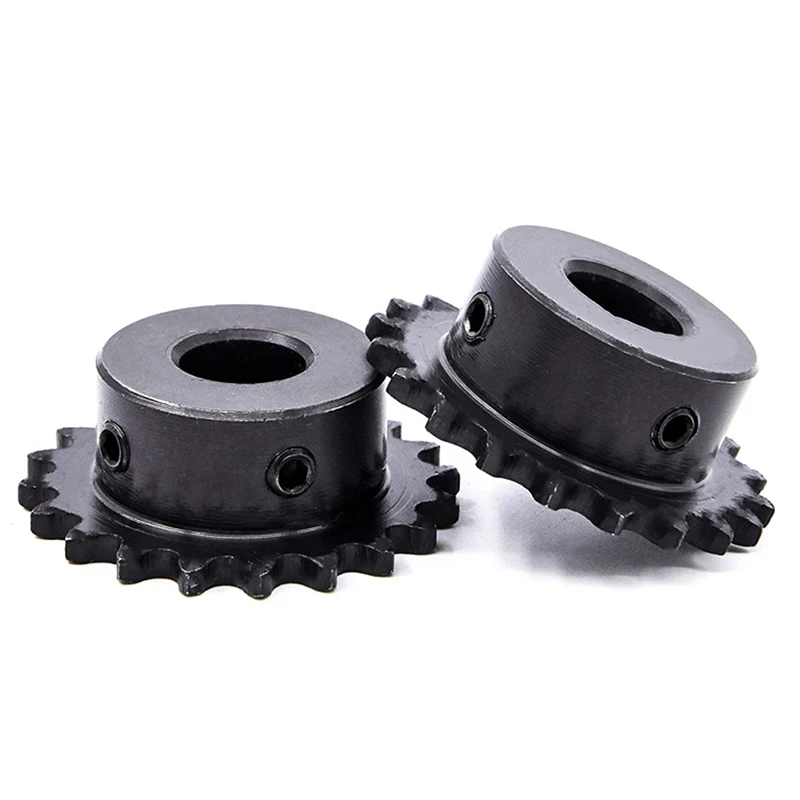 04C Chain Gear 45# Steel 10 Teeth Industrial Sprocket Wheel With Top Wire Bore 5MM 6MM 8MM 10MM