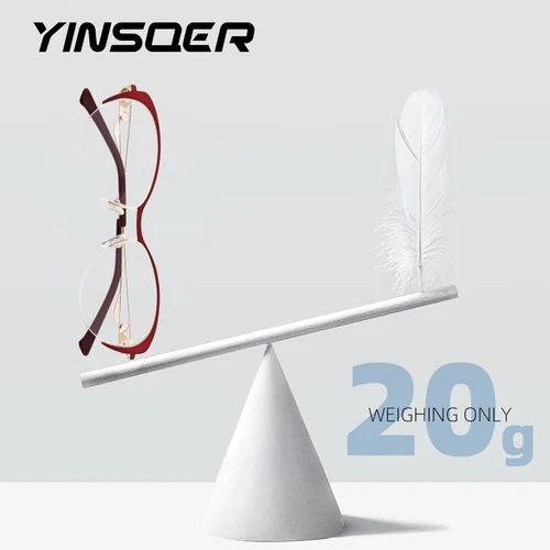 Imagen 2 del producto Montura pequeña de ojo de gato para presbicia, gafas de ordenador con diseño de moda, graduadas ópticas, personalizadas, Anti-luz azul