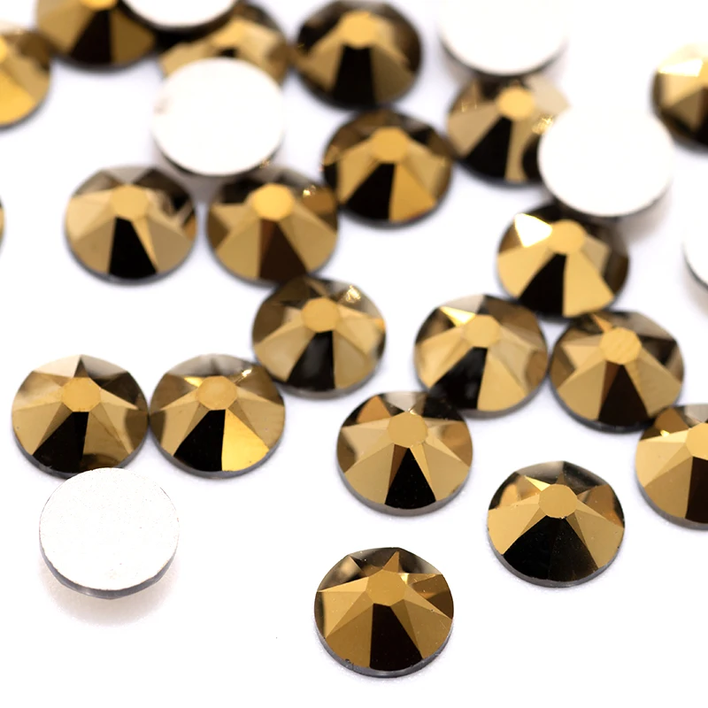 PUBRILEX 2088 Kristall-Strass-Effekt und AB-Farben-Strass, nicht heißklebend, flache Rückseite, Strasssteine für DIY-Bastelarbeiten, Kleidungsdekoration, 8 große, 8 kleine. – Detail 8