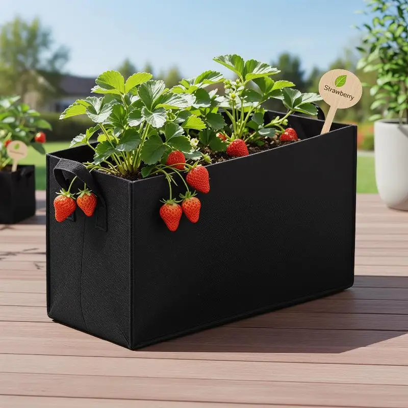 Lightweight Non Woven Fabric Plant Grow Bag for Easy Mobility in Gardens