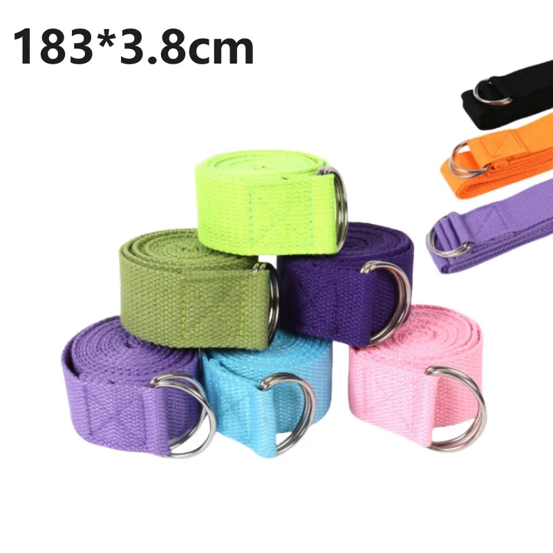 Yoga Stretch Strap Belt Multi-Colors Fitness Gym Rope For Yoga Pilates Ballet Dance Figure Shape Leg Stretching Bands Yoga Belt