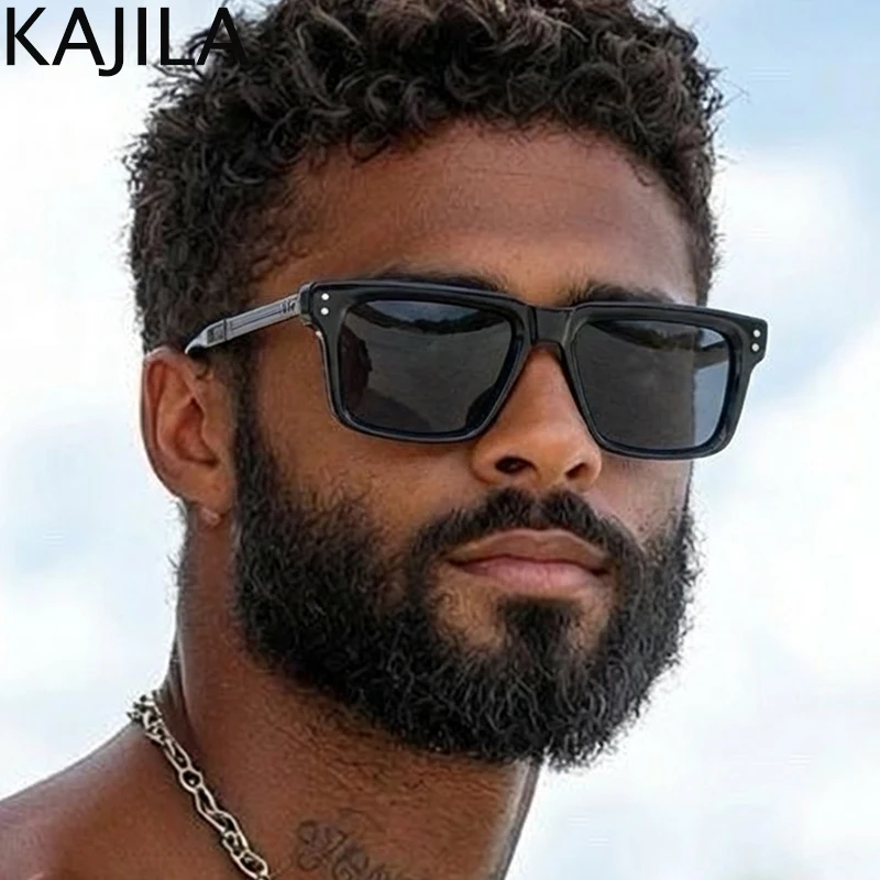 

Vintage Steampunk Square Polarized Sunglasses Men 2025 Luxury Brand Fashion Outdoor Driving Sun Glasses Classic Eyewear For Male