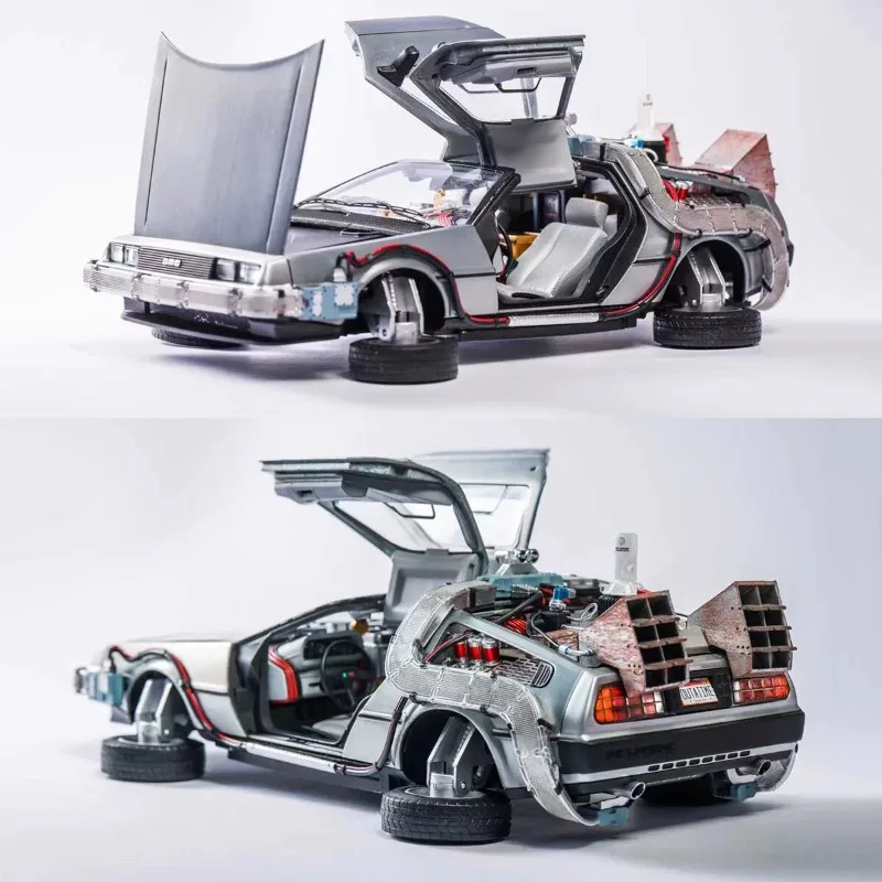 DMC 1:18 Wind and Fire Wheel Ultra Fine Edition, Back to the Future, Number One Player, Die Casting Alloy Car Model.