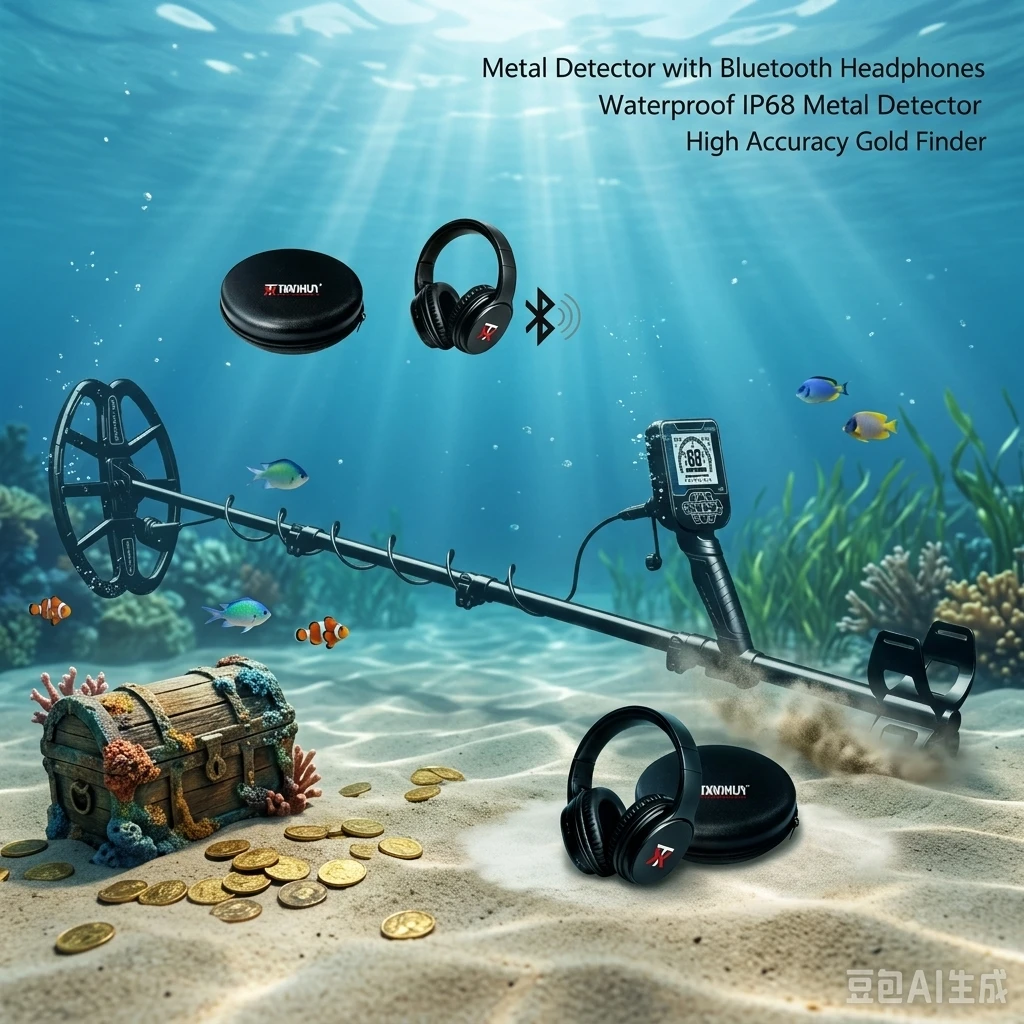 Tianxun New Long Range Underground Rechargeable Metal Detector V60 Professional Gold Detector with IP68 Waterproof Function