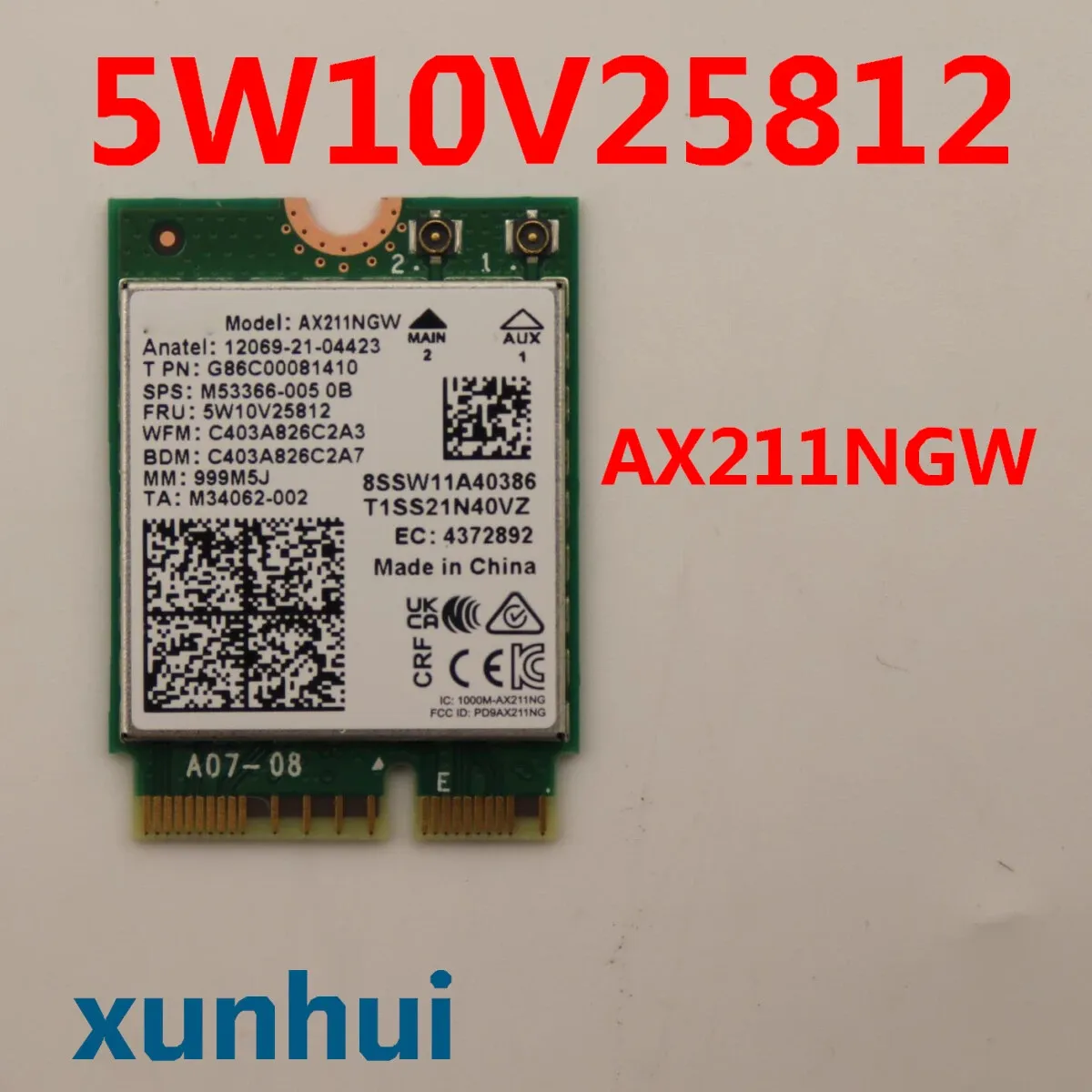 5W10V25812 for lenovo thinkCentre P3 P360 Tiny Ultra Tower WIFI Bluetooth AX211NGW