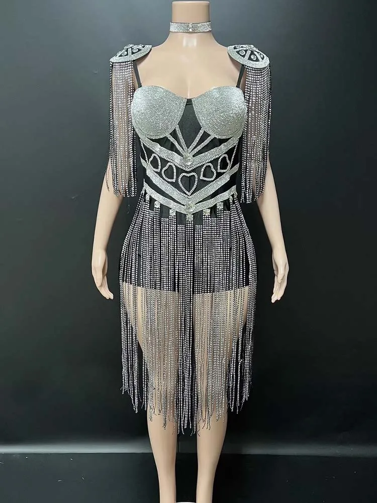 

High Quality Hot Stamping Tassel Sexy Suspender Elastic Jumpsuit 2025 New Fashion Custom Women'S Clothing