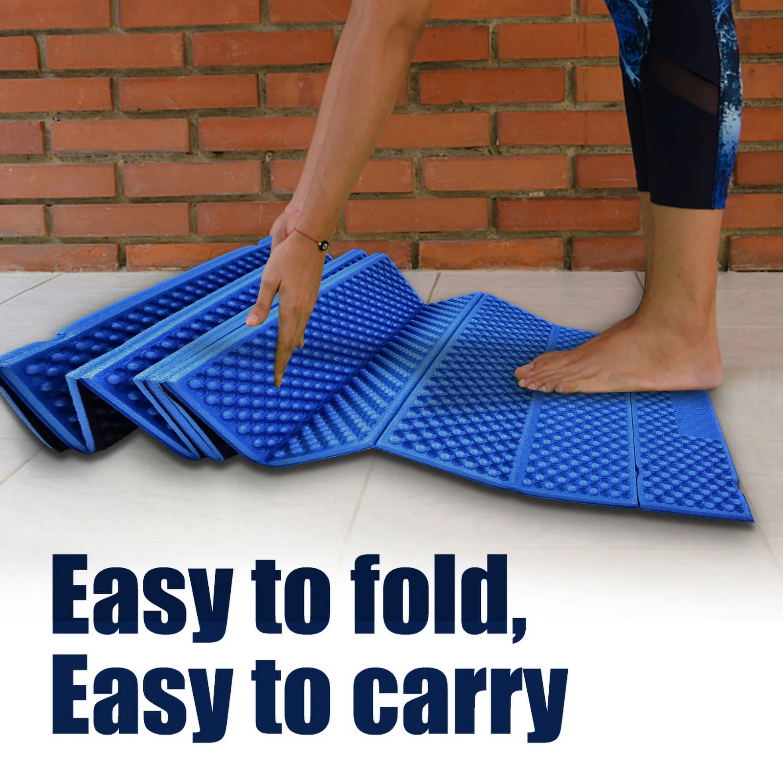 Outdoor Foam Camping Mat Folding Beach Tent Sleeping Pad Waterproof Mattress