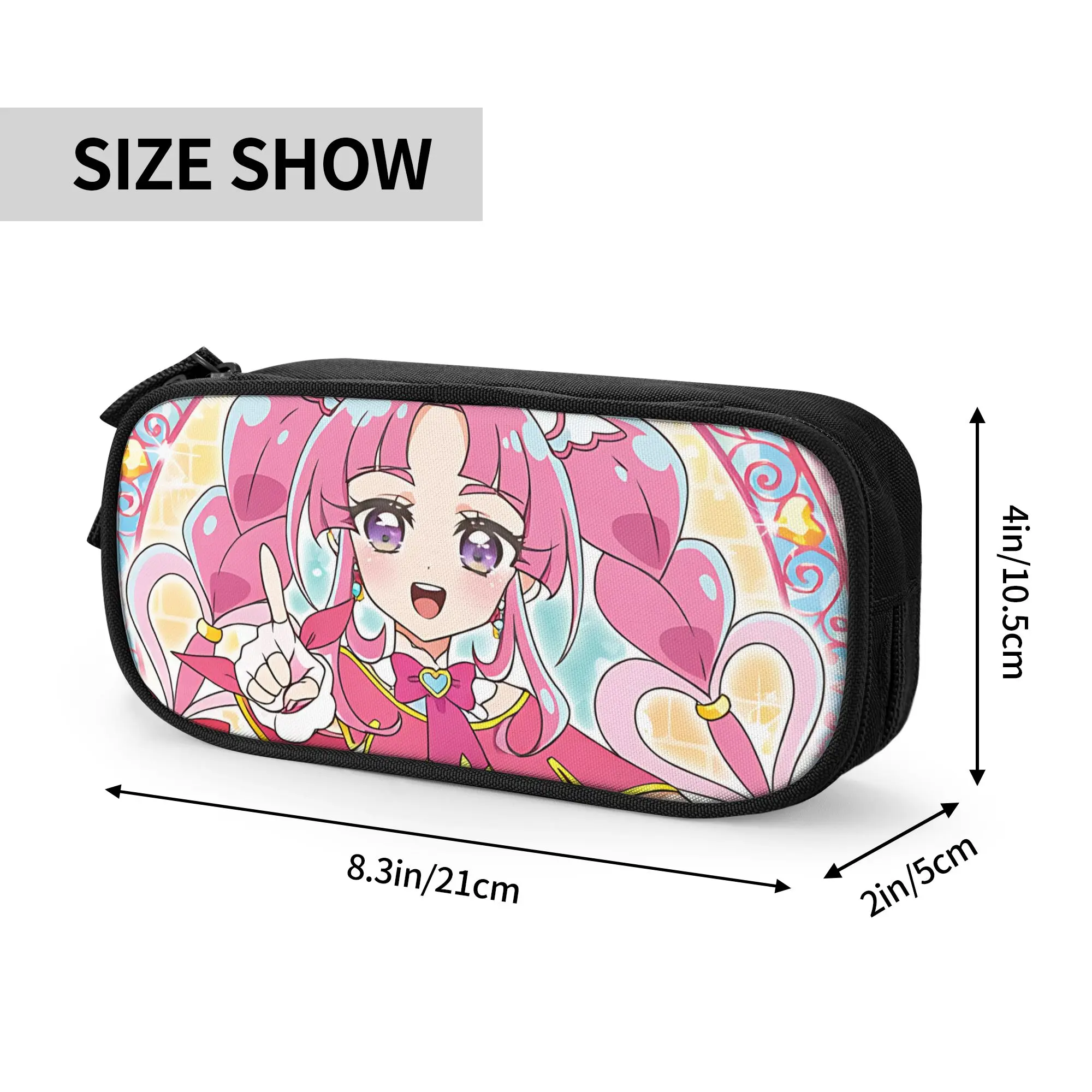 Custom Cure Mystique Pretty Cure Large Capacity Bags for Child  School Pencil Bag for Boys Gilrs Kids