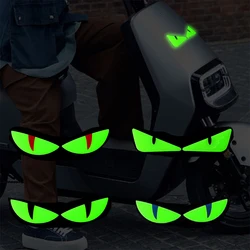 Reflective Devil's Eye Stickers For Car and Motorcycle Decor Luminous Improves Night visibility Safety Durability Fashion