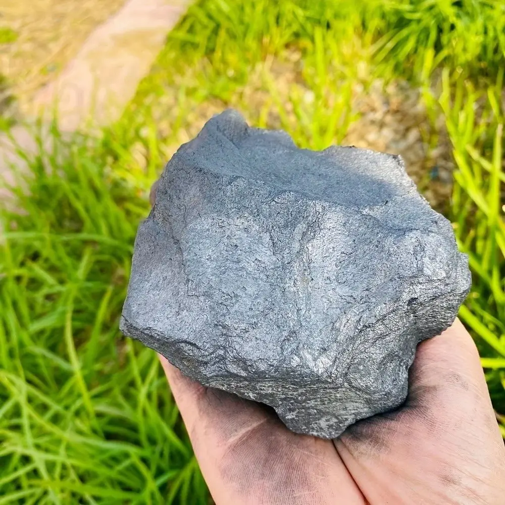500g/1pc Natural Shungite Raw Stone Healing Energy Crystal Quartz Water Cleaner Specimen Mineral Origin For Home Decor
