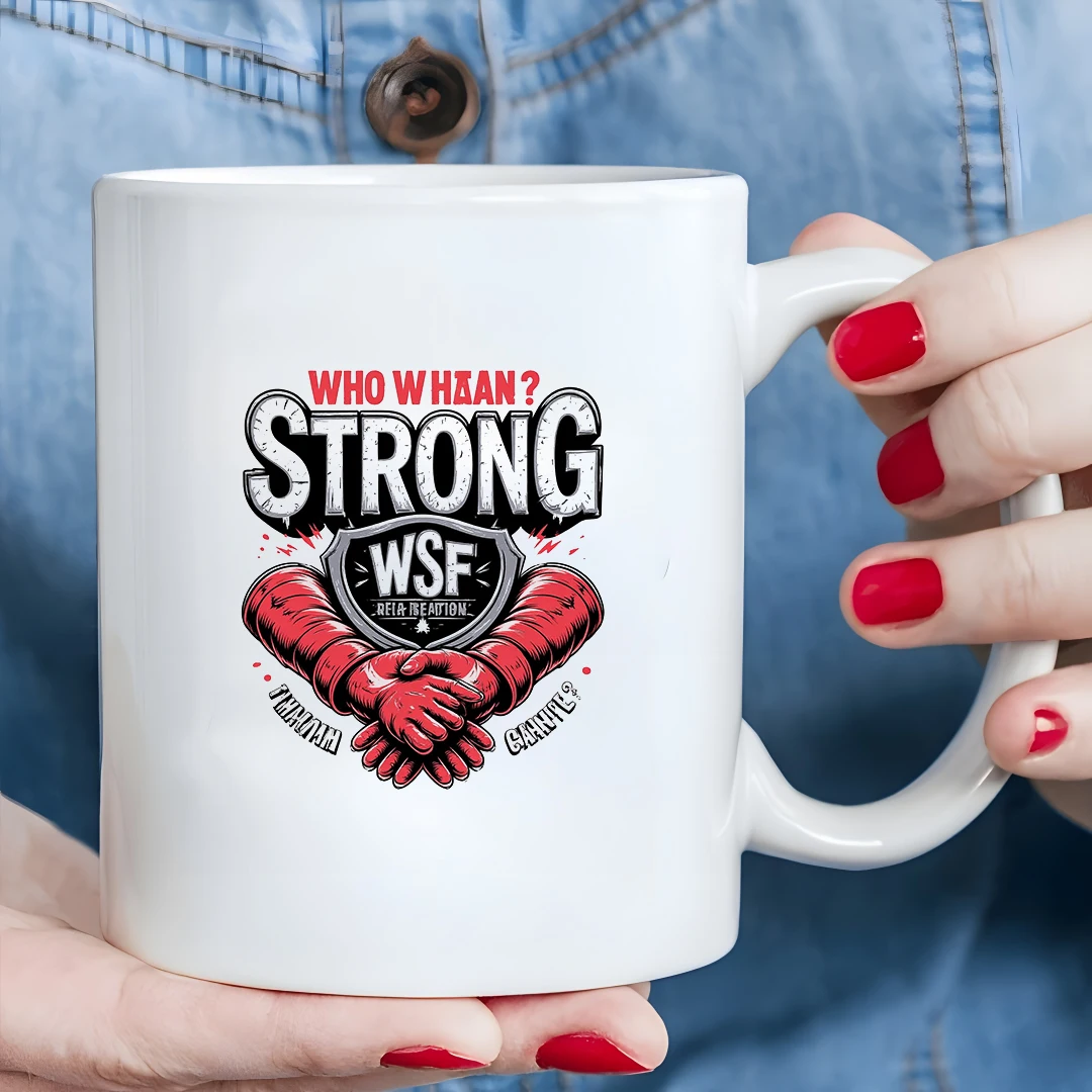 

11oz Cup + WSF Wrestling Federation Official License + Kids Hot Beverage Cup + Christmas Gift + Family Office Cup