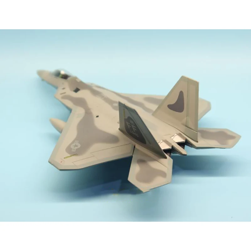 Diecast 1/100 Scale American F22 Raptor Stealth Fighter Alloy Model Simulation Ornaments Collection  Toys Gift