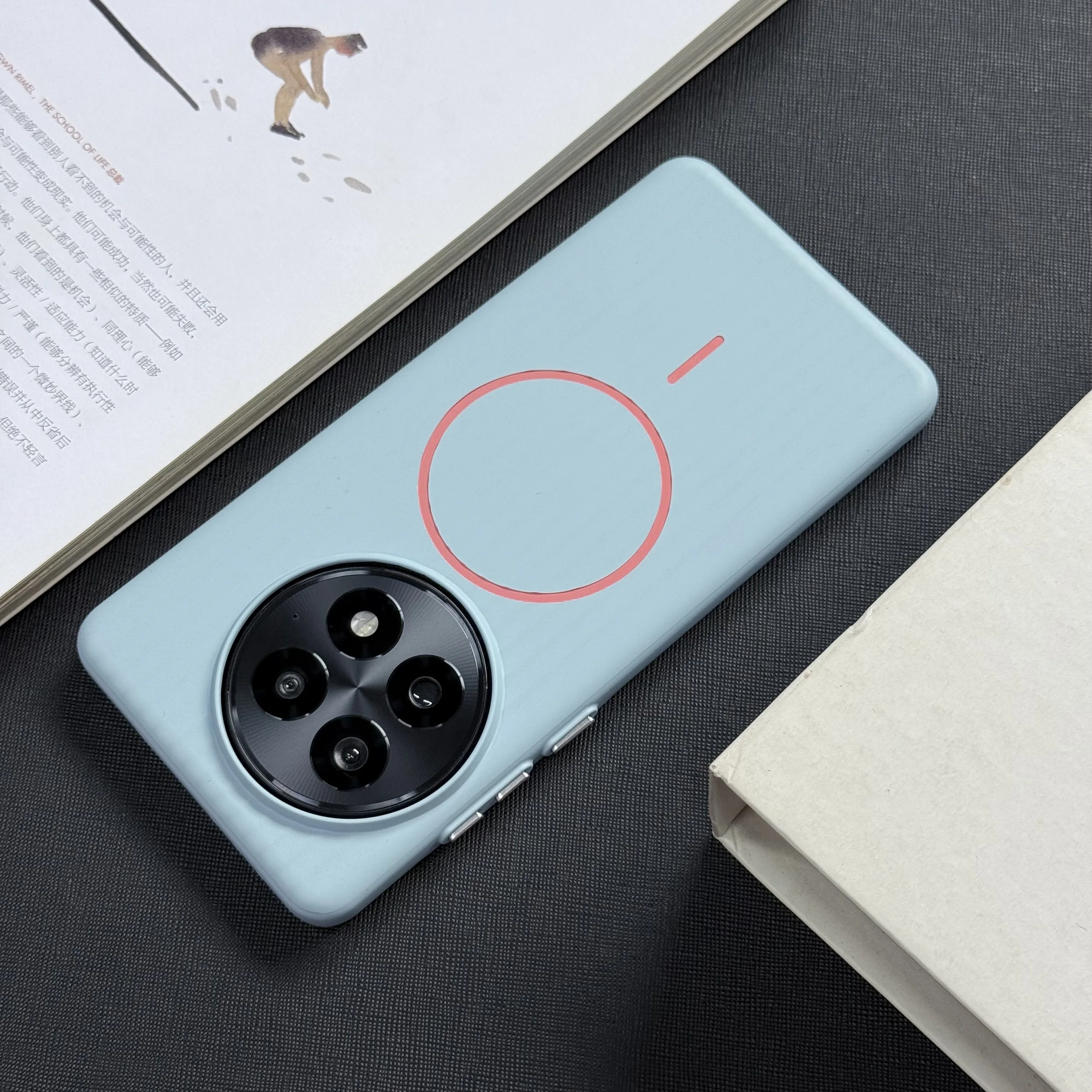 Für Oneplus 13 12 Fall Einfache Wellpappe Magnetische PC Haut-freundliche Anti-drop Abdeckung Für Oneplus 13 12 funda