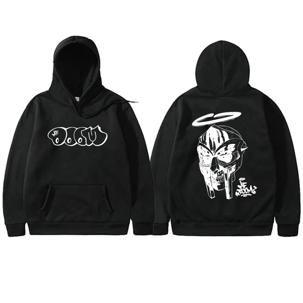 

Rapper Mf Doom Double Sided Printed Hoodie Men Women Fashion Oversized Sweatshirt Male Vintage Fleece Cotton Pullover Hoodies