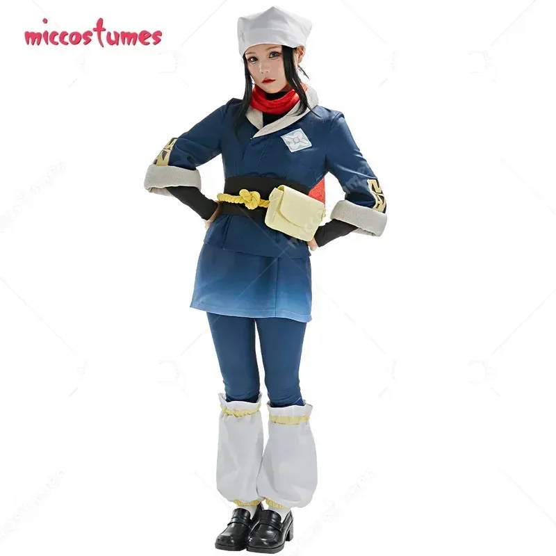 

Miccostumes Women's Akari Cosplay Costume Top and Skirt Set with Scarf