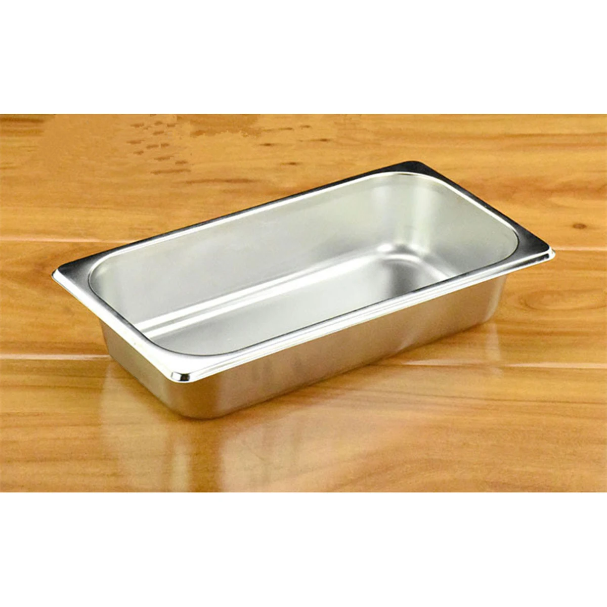 

Food Stainless Steel Storage Box Containers with Lids Butter Tray Rectangle Medium