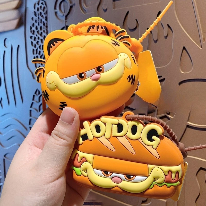 

Новый милый мультяшный брелок-кошелек Гарфилд, антистресс, креативный кулон для сумки, подвеска для студенческого рюкзака, подарки на день рождения