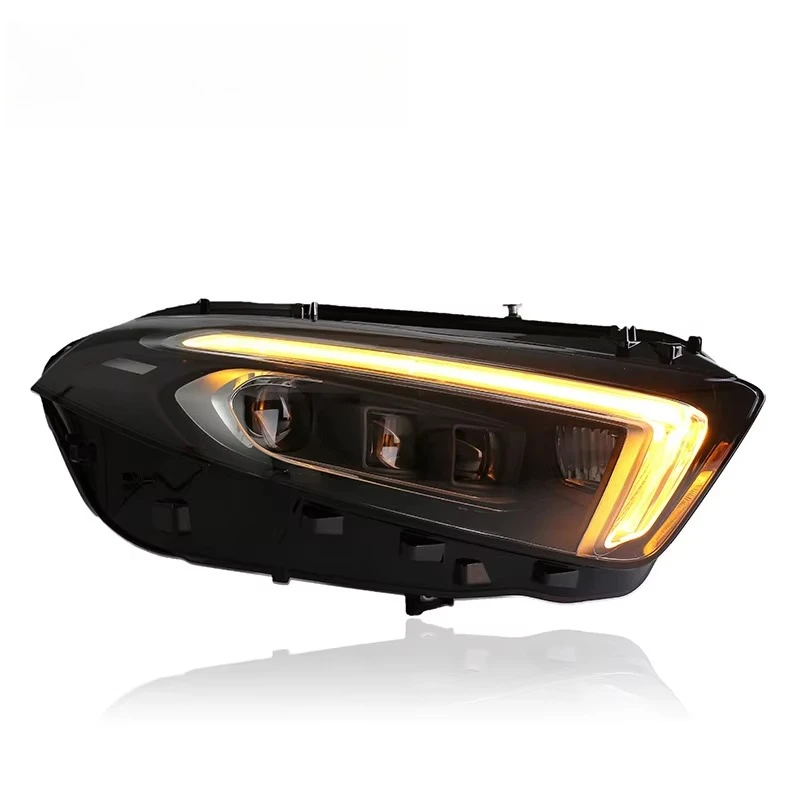 1 Set for A-Class Headlight Assembly Modification  A180 A200 Light Guided LED Daytime Running Light Steering Lens