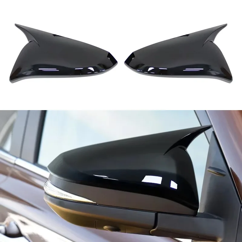 Suitable for 14-19 Toyota RAV4 reversing mirror cover, horn shaped rearview mirror shell modification, car exterior decoration