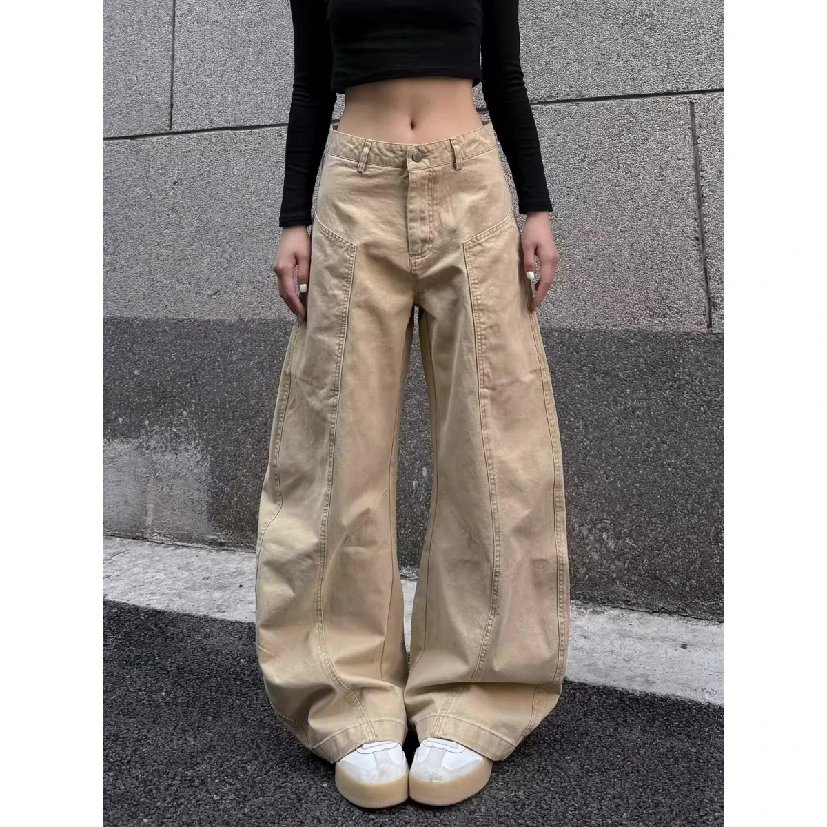 

American Sle Street Retro Workwear Pants Loose Wide Leg Casual Trousers for Men And Women Autumn Winter Leisure Faion