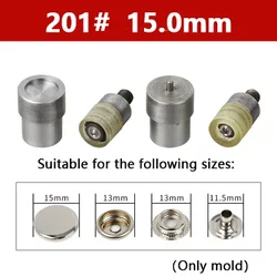 Hand Pressure Snap Mold DIY 12.5/15/17/20mm Fasteners Buttons Dies Installation Mould with Snap Buttons for Hand Press Machine