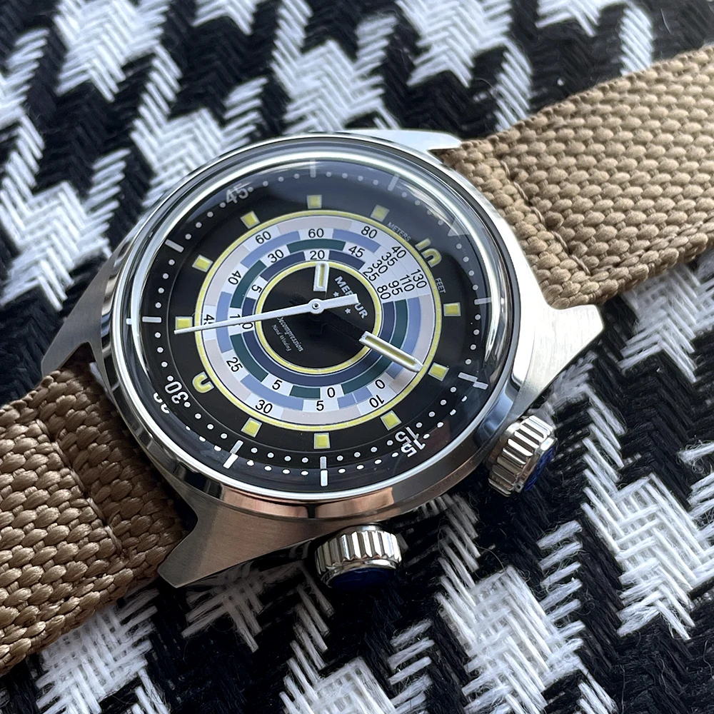 

Pre-sale NEW Merkur Skin Diver Retro Luminous Sport Manual Mechanical Watch for Men Steel Military Watch Vintage 38mm
