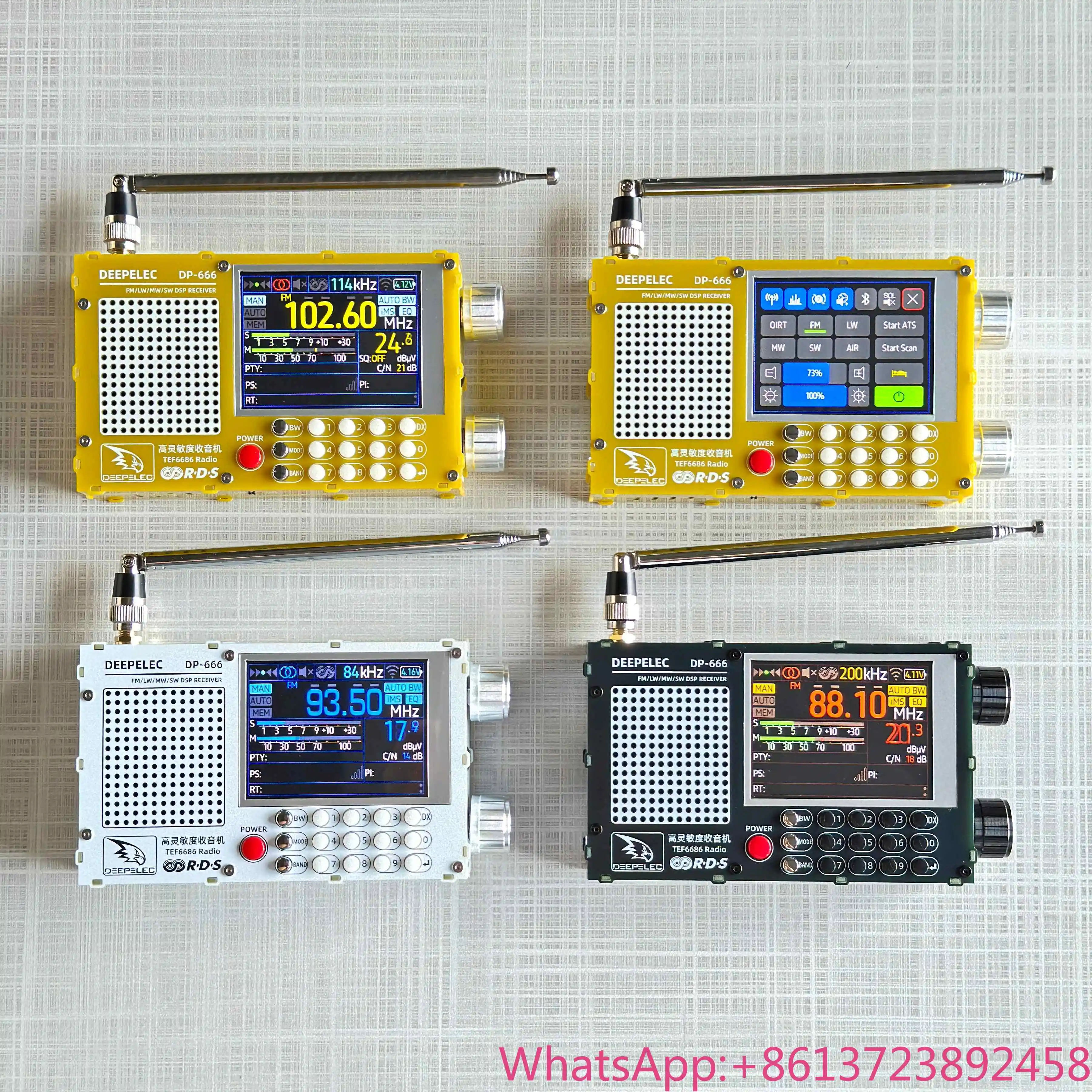 DEEPELEC DP-666 High sensitivity color screen radio Full-band FM high sensitivity AM FM short wave Support multiple languages