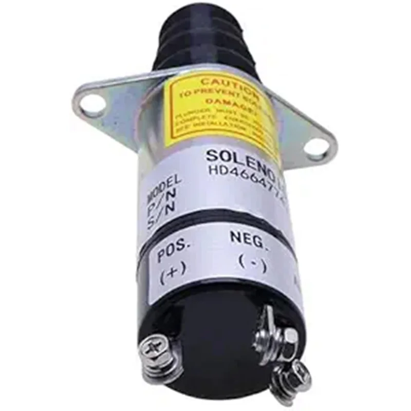 

Stop Solenoid 1500-2160 1502-12ASU1B2 12V with 3 Terminals for Woodward 1500 Series