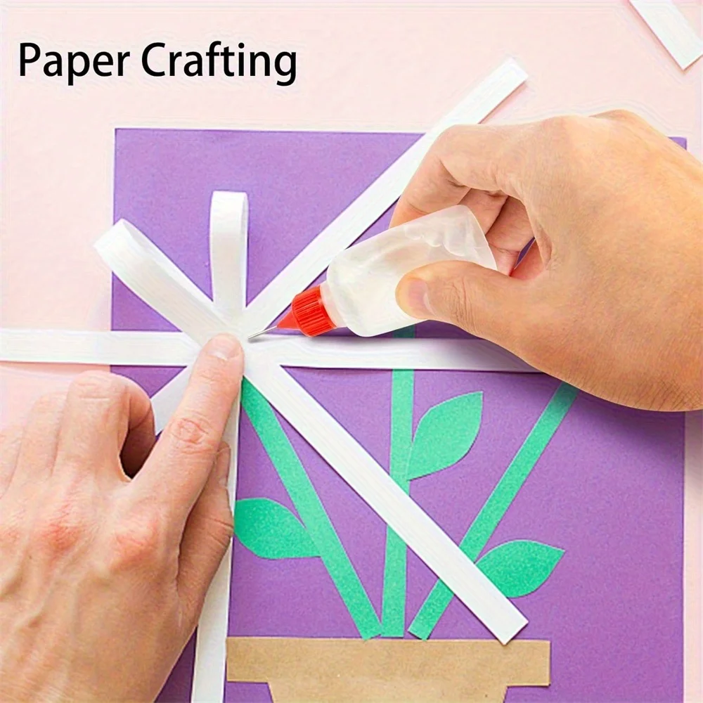 12 Stück Präzisions-Klebstoffapplikatorflaschen mit Nadelspitze, geeignet für DIY-Bastelarbeiten, Malerei und Papierblumenbasteln – Detail 3