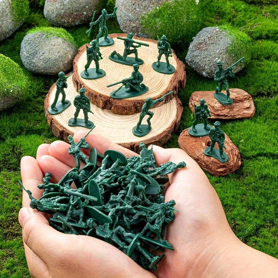 12/24/36/48PCS 5cm Green Military Tactical Soldier Miniatures – Army Model Figures for Collectors, Perfect for Diorama ZSY