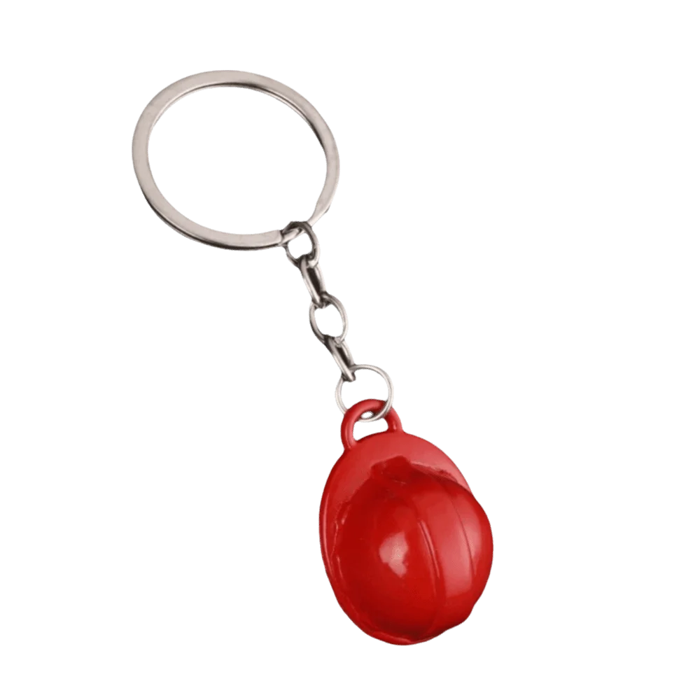 Best Wishes Funny Safety Helmet Keychain Ornaments Friendship Hard Hat Pendant Creative Mini Bag Hanging Backpack Accessory