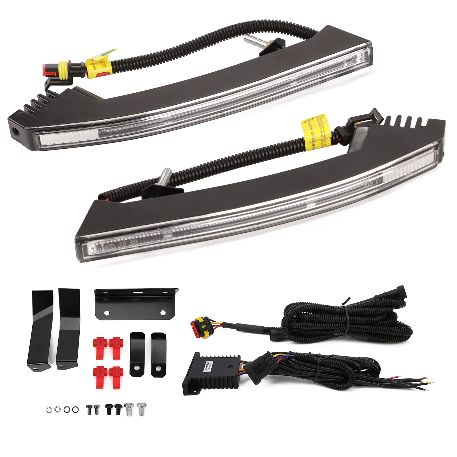 

Car Daytime Running Light LED White / Yellow Front Bumper Turn Signal Lamp Car DRL Lamp Car Daytime Running Light