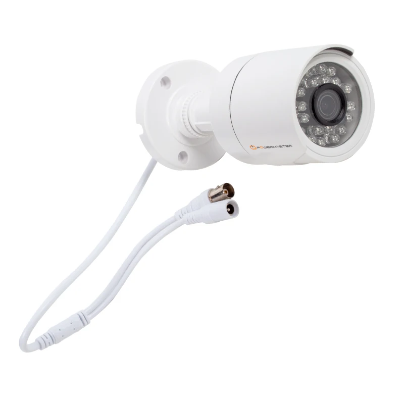 POWERMASTER PM-19423 2 MP 2.8 MM 24 IR LED AHD white plastic case BULLET camera