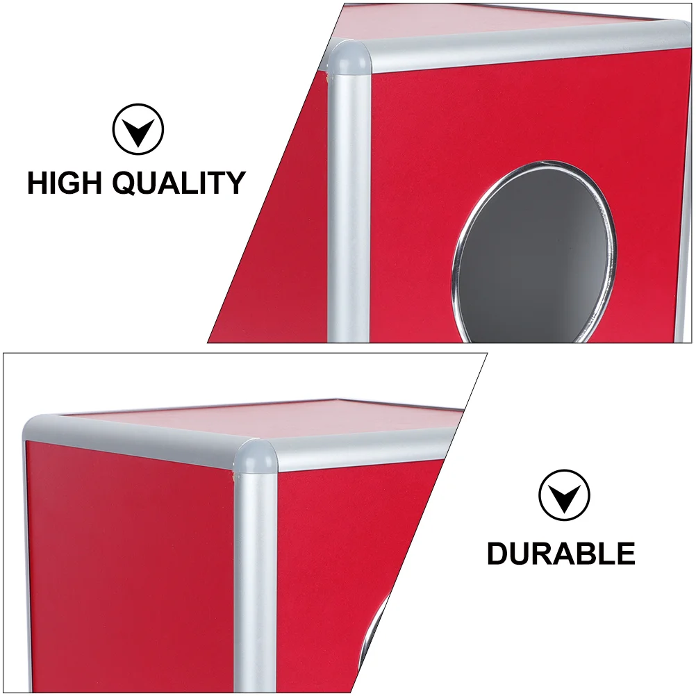 Lottery Box Draw Storage Bin Polling Container Acrylic Balls Case Aluminum Alloy