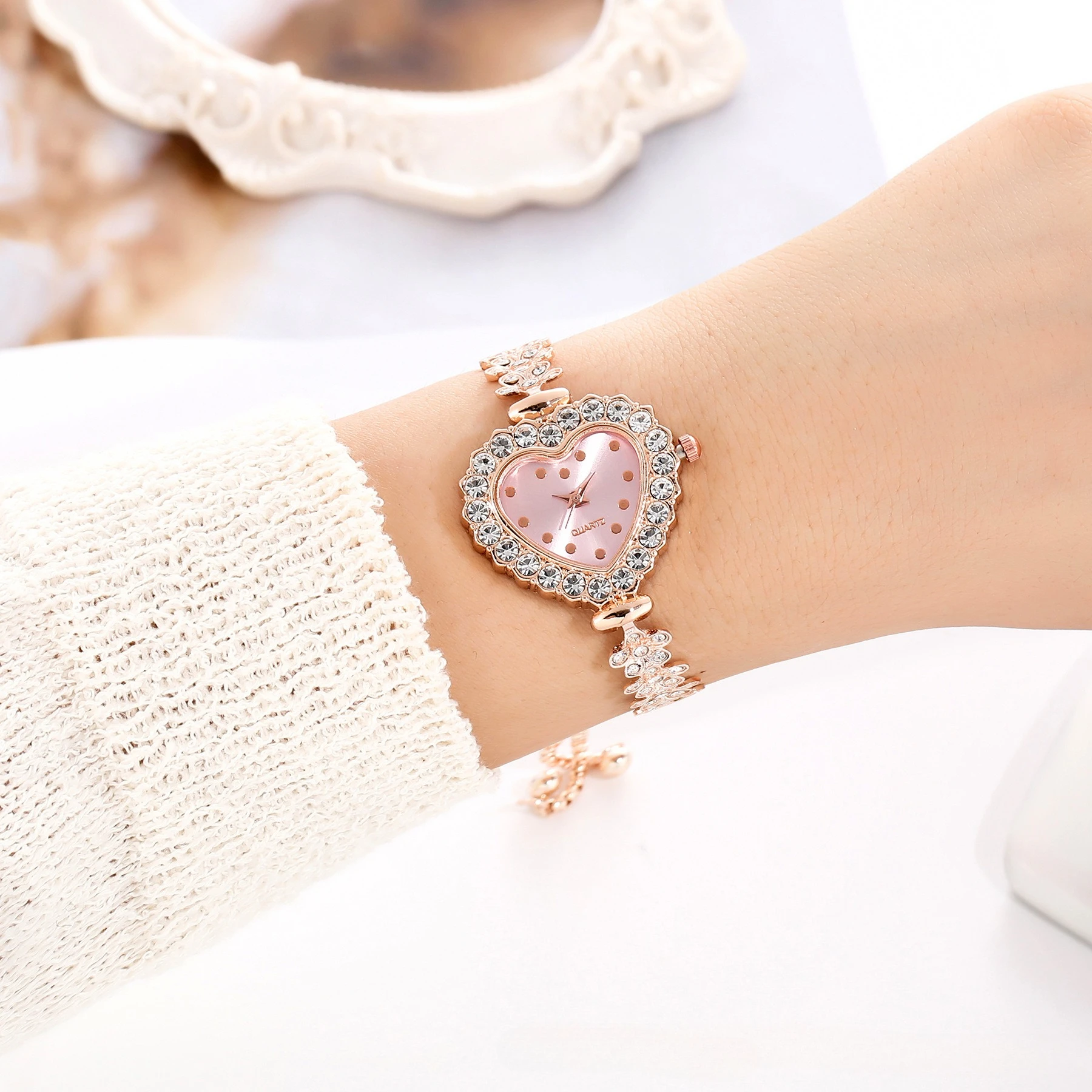 Роскошные женские часы-браслет с кристаллами, лучший бренд, модные женские кварцевые часы, стальные женские наручные часы Montre Femme Reloj Mujer