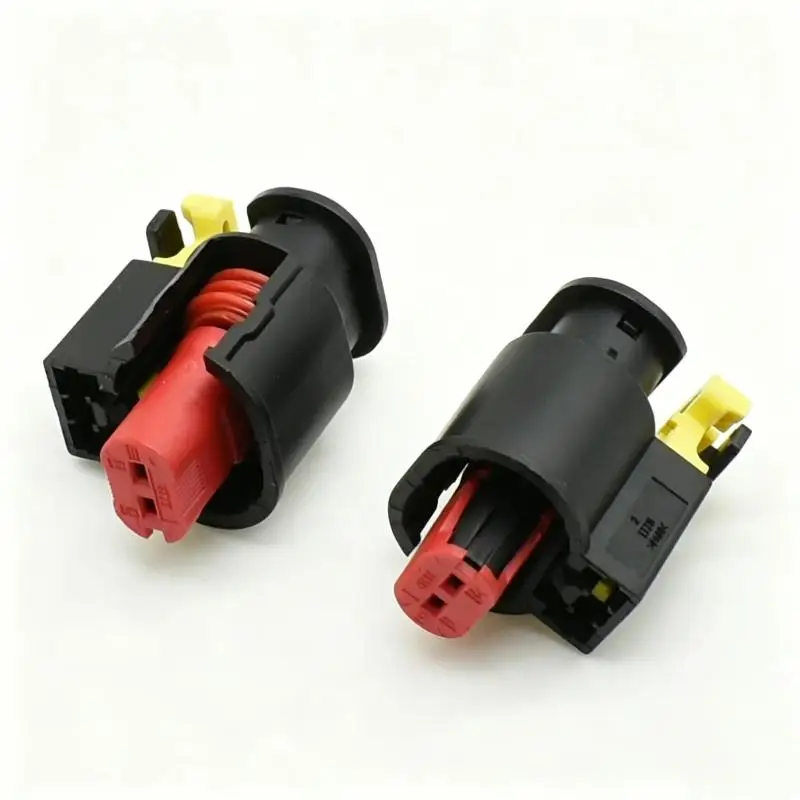 2 Pin Waterproof Automotive Wire Connector Sealed Sensor Fuel/ Injector Ignition Coil Connector