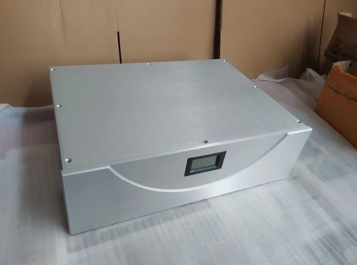 هيكل مزود طاقة معزول من الألومنيوم ، حاوية مقبس قياسية لنا مع شاشة عداد ، تثبيت