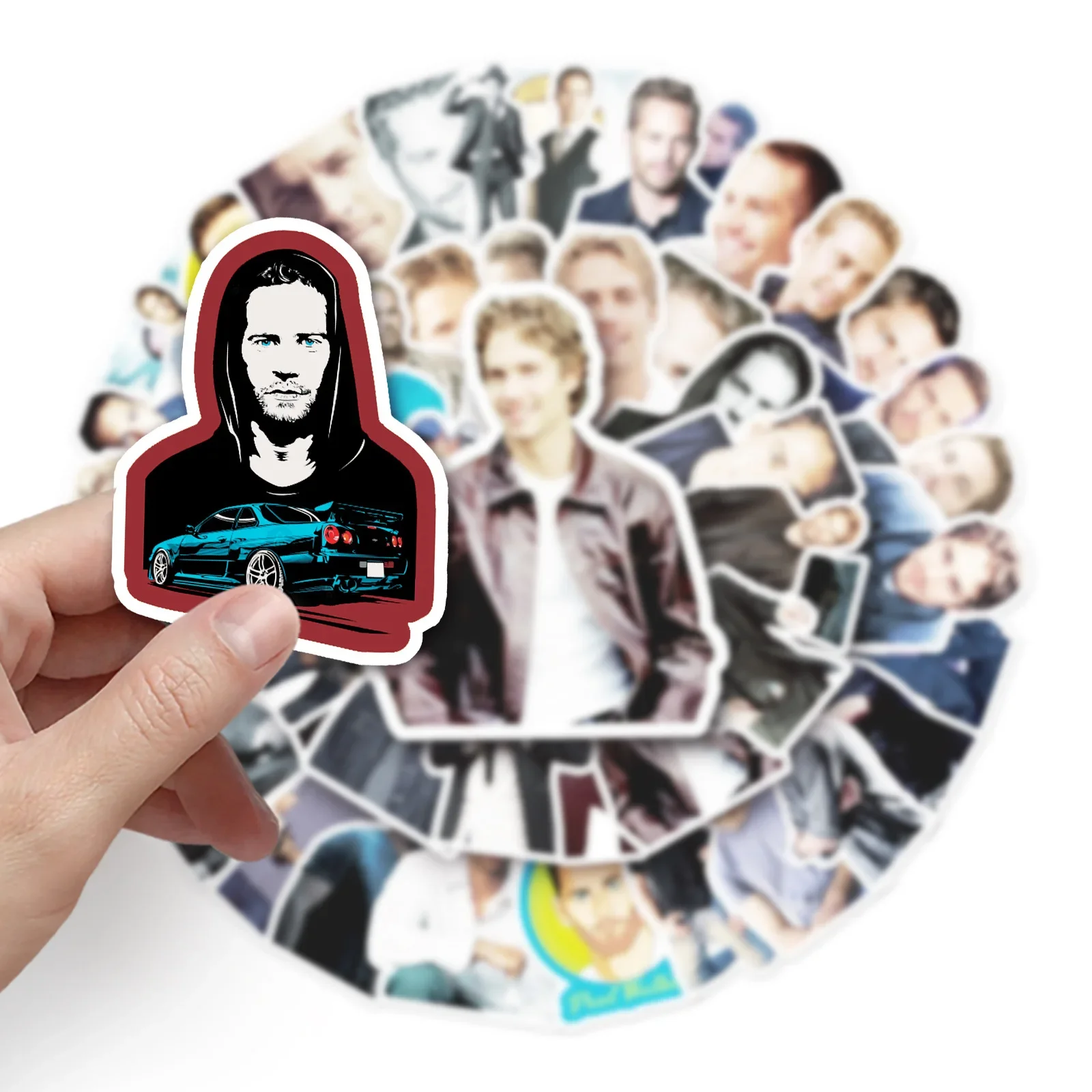 50 قطعة بول ووكر ملصق مجموعة الكتابة على الجدران سكوتر ديكور مقاوم للماء دفتر الأمتعة الكمبيوتر سكيت القرطاسية #5