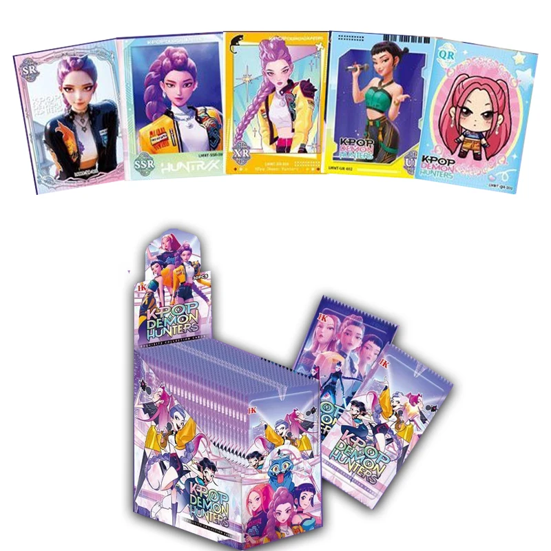 

K-Pop: Demon Hunters Card Rare Anime Character Laser Card Games Collection Card Blind Box Children's Kids Toys Christmas Gifts