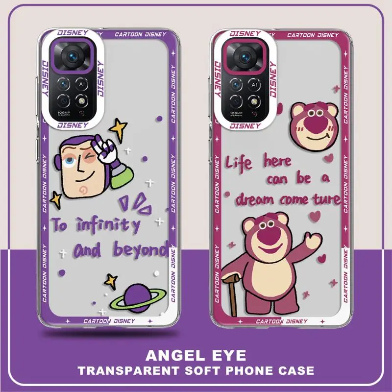 Disney Toy Story Bear Case For Xiaomi Redmi 11 10 13 Pro Plus 9S 12 9 12C 12S 10C 9A 9C Poco X3 NFC 13C Angel Eye Phone Cover