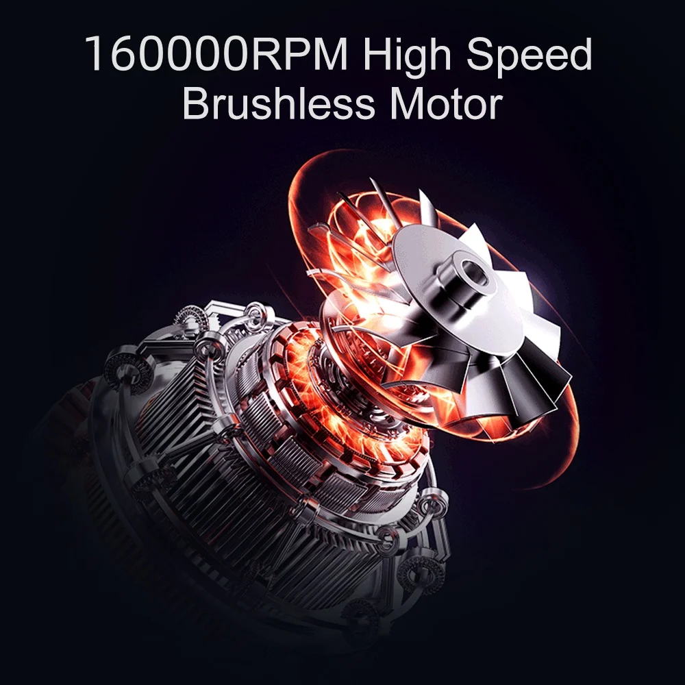 160000RPM Mini Turbo Jet Fan Rechargeable Blower with LED Display Electric Air Duster Adjustable wind speed Fan Cleaning Tools