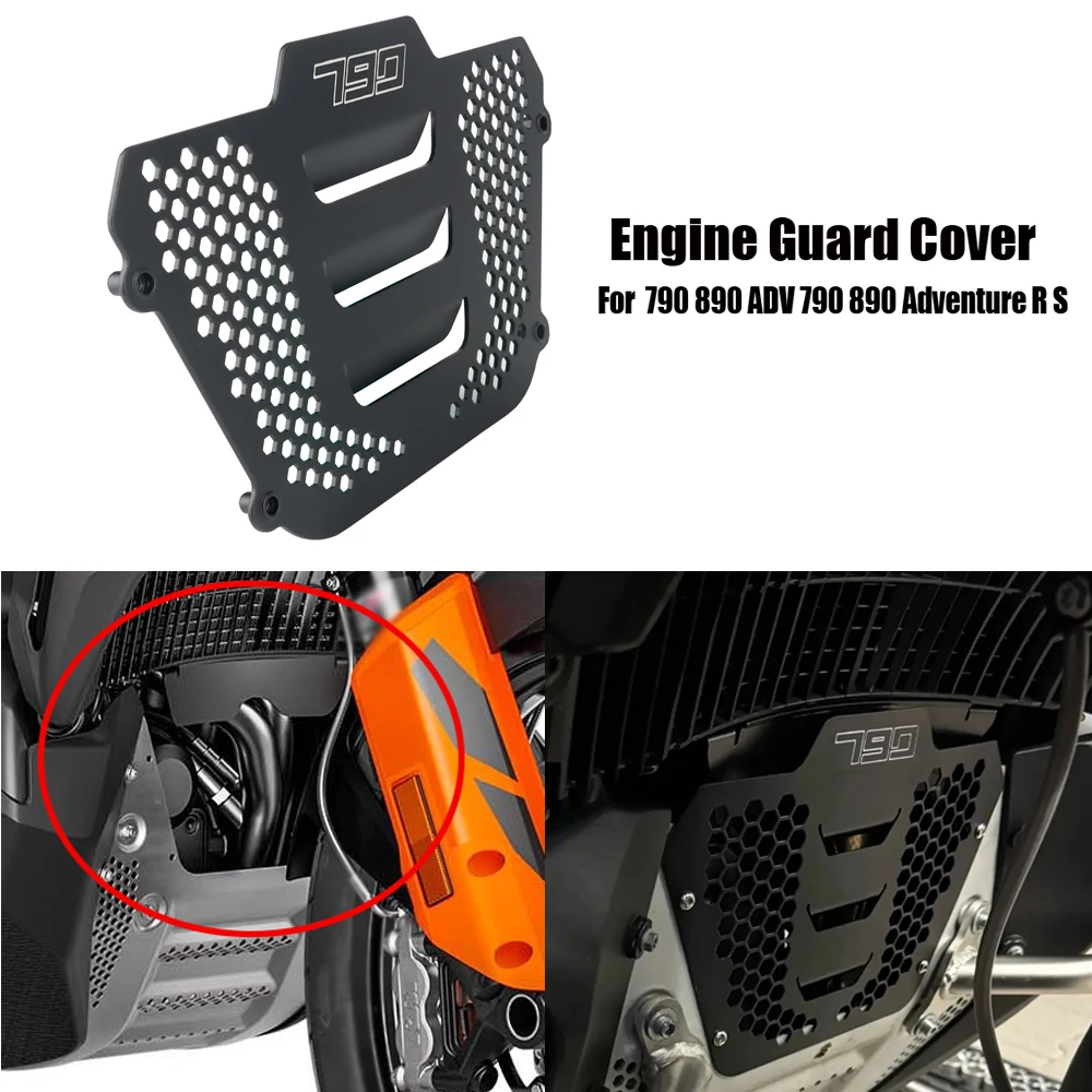 

For 790 890 ADV 790 890 Adventure R S 2020 2021 2022 2023 2024 Motorcycle Accessories Engine Guard Cover Crap Flap Protector