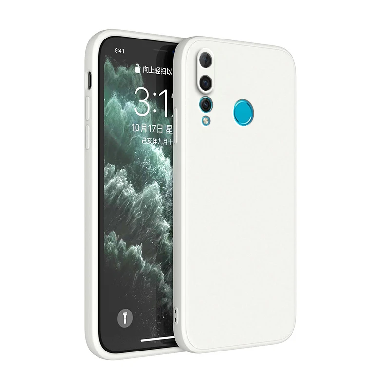 Square Liquid Silicone Phone Case for Huawei Y6P Y7P 2020 P40 lite E Y6 Y6S Y7 Y9 Prime 2019 P smart Z P30 Lite Back Cover Case view 2