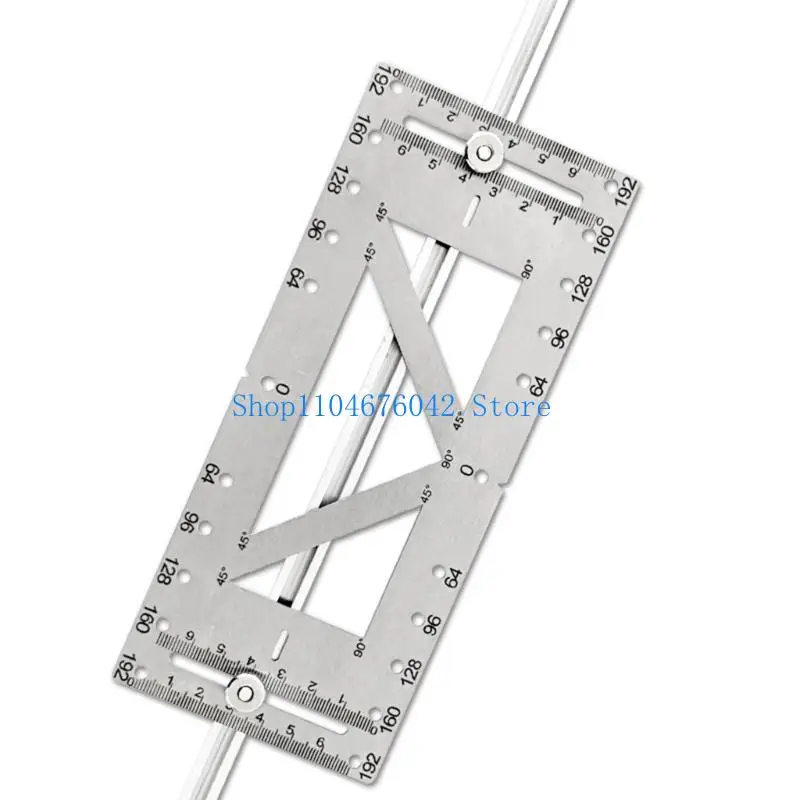 652F Professional Grade Cabinet Handle Drill Jig Cabinet Handle Template With Measurement Marking For Accurate Hole Alignment