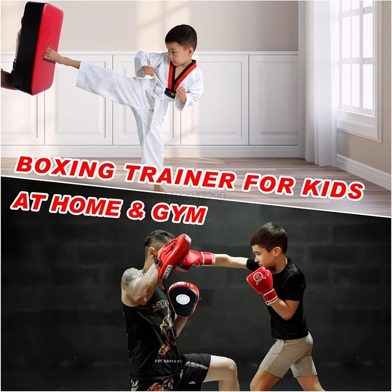 Picture 7: 2-in-1 Boxing Pads and Mitts Set - Punching Strike Pads & Training Gloves for Adults, Youth Home Gym Kickboxing, MMA Drills